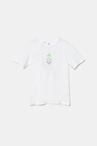 Детская хлопковая футболка Adidas Performance, белый