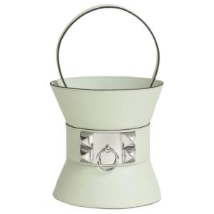 Medor Epsom Calfskin Handbag Women's 0S Vert Fizz Bubble Green HERMES, W Stamp