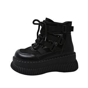 SUPEREDGE Дышащие легкие низкие кеды для женщин черные, цвет Black