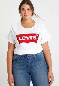 Футболка женская Levi's с логотипом бренда, белый
