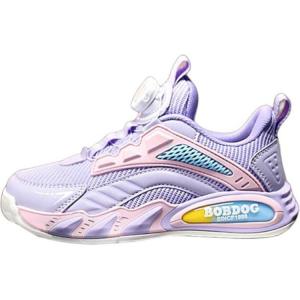 Детские баскетбольные кроссовки с низким верхом и противоскользящим покрытием BOBDOG, розовый/фиолетовый