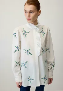 Блузка на пуговицах Touché Privé, Ecru