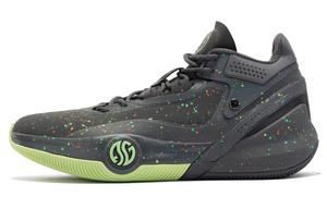 Баскетбольные кроссовки AG3 мужские, среднего размера, сажа/флуоресцентный ярко-зеленый 361°
