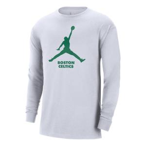Футболка x nba boston celtics essential футболка с длинным рукавом Air Jordan, белый