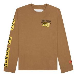 Футболка hardware and tools long-sleeve t-shirt 'tobacco brown yellow' Heron Preston, коричневый