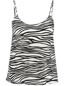 Топ с зебровым принтом 'S Max Mara, белый