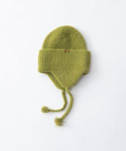 Вязаная шапка с ушками Tricot, цвет 42Green