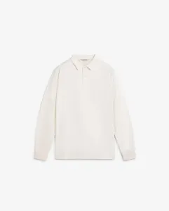 Мужское поло с длинными рукавами с вышитым черепом того же цвета Scalpers