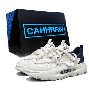 CAHHRRN Мужские низкие повседневные кеды бежево-голубые, цвет Beige Blue