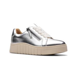 Кроссовки Clarks Mykah Joy Sneaker, Silver Leather