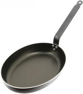 Сковорода для рыбы De Buyer из алюминия, с антипригарным покрытием, темно-серого цвета, подходит для индукционных плит