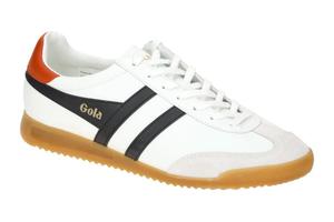 Кроссовки Gola Torpedo Leather белые чёрные CMB622