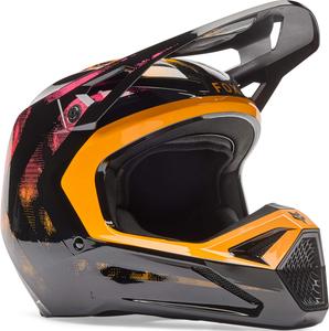 Детский мотокроссовый шлем FOX v1 kairos, Black/Orange