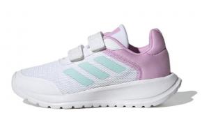 Кроссовки TENSAUR RUN 2.0 Kids, детские, низкие, белые, фиолетовые, синие Adidas, белый/фиолетовый/синий
