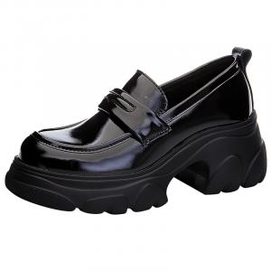 Туфли на высоком каблуке женские черный Pooq