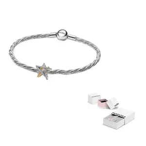 Pandora Серебряный браслет 925 пробы для женщин Silver