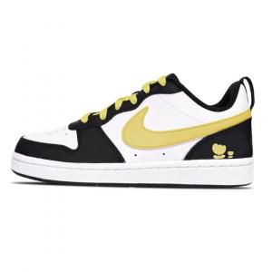 Nike Кроссовки Court Borough Floral Low top Skateboard Shoes Black Yellow Kids'