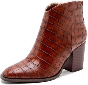 Женская мода Roimaash Осенние туфли на широком каблуке, 181 Brown