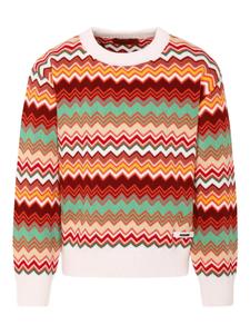 Джемпер с узором «зигзаг» Missoni Kids, красный