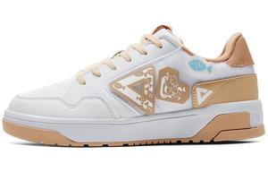 Кроссовки PEAK Guochuang Series Skateboarding Shoes Women's Low-top Large White Mud Yellow