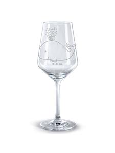 Бокал для вина с гравировкой в виде кита и конфетти без надписи, прозрачный Mr. & Mrs. Panda