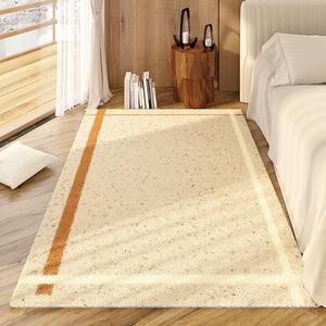 AOVOC Ковер 180х250 см из искусственной шерсти в японском стиле для спальни/гостиной, у кровати/дивана, толстый, в стиле натурального дерева, Beech Wood Leisure