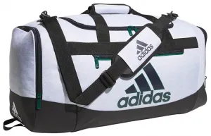 Спортивная сумка Adidas Defender IV среднего размера, белый/синий/черный