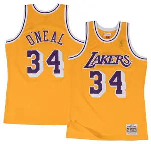 Мужская майка Mitchell & Ness Los Angeles Lakers Шакил О'Нил # 34 Swingman