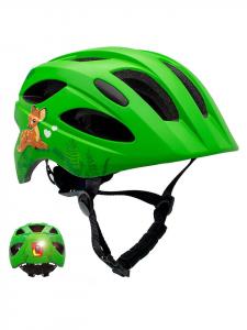 Crazy Safety Симпатичный велосипедный шлем зеленого цвета