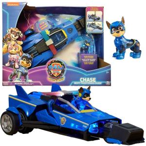 Щенячий патруль, фильм 2, Машина Чейза с фигуркой, Deluxe Psi Patrol