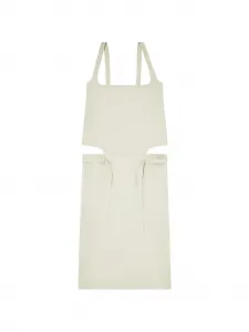 Платье миди D-Sana с квадратным вырезом и завязками на бретелях Diesel, бежевый