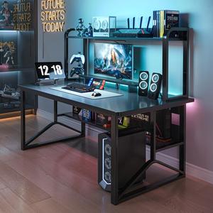 Стол компьютерный 120 см Naijia, игровой стол и стул, офисный, простой письменный, Sesame Black Single Layer