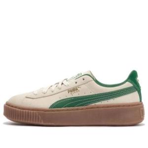 Кроссовки suede platform core 'beige green' Puma, бежевый
