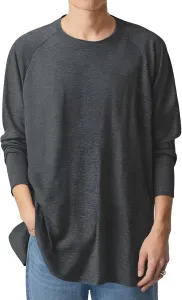 Мужская спортивная футболка с длинным рукавом Casual Breathable Elastic Loose Round Neck