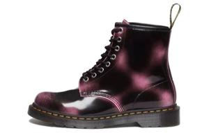Dr.Martens Короткие женские ботинки Martin, черные, фиолетовые