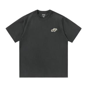 Футболка с круглым вырезом для школьников Jeep, темно-серый