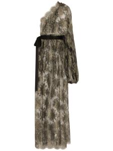 Dolce & Gabbana полупрозрачное кружевное платье, золотистый