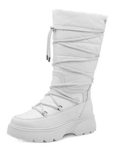 белые сапоги Tamaris