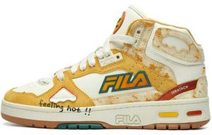 Кроссовки FILA FUSION Teratach Vintage Basketball Shoes Men Mid-top Yellow, желтый