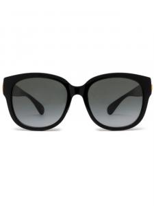 Gucci Eyewear солнцезащитные очки в круглой оправе с логотипом, черный