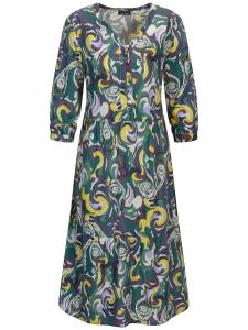 Летнее платье Goldner, желтый/зеленый