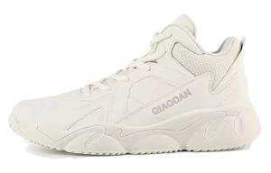 Женские баскетбольные кроссовки с высоким верхом, устойчивые к скольжению и износу QIAODAN, цвет слоновая кость/пемза