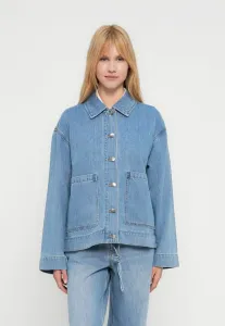 Objrosie re l/s overshirt noos denim jacket Object, Light Blue Denim