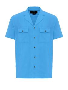 Удобная рубашка на пуговицах Antioch, цвет Neon blue