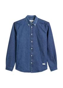Marc O'Polo DENIM Рубашка на пуговицах синего цвета Regular fit