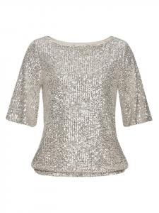 Рубашка цвета шампанского с пайетками LASCANA