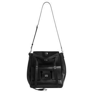 Balenciaga Сумка-мессенджер Bel Air из телячьей кожи на ремне через плечо мужская черная