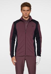 Толстовка J.LINDEBERG Sports Zip-up sweatshirt, Huckleberry/Mottled Pink