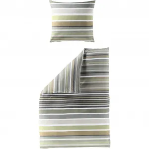 Постельное белье BIERBAUM «4067», бобер, 100% хлопок, легкое в уходе, оливковый