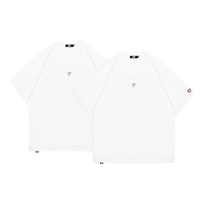 Футболка с коротким рукавом свободного кроя с заниженной линией плеча box unisex GXXX, белый